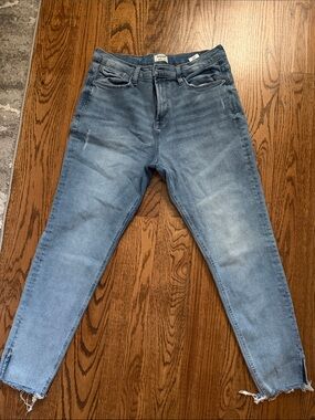 Kensie Light Blue High Rise Cropped Skinny Jeans